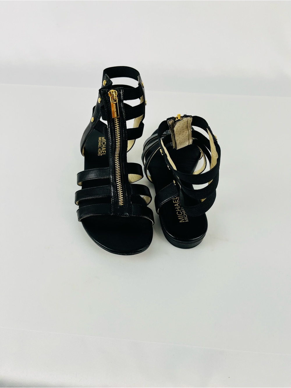 MICHAEL Michael Kors "Codie" Vachetta Leather Gladiator Sandals Size 7.5 - Picture 4 of 14